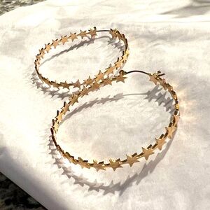 Altar’d State Gold Star Hoops